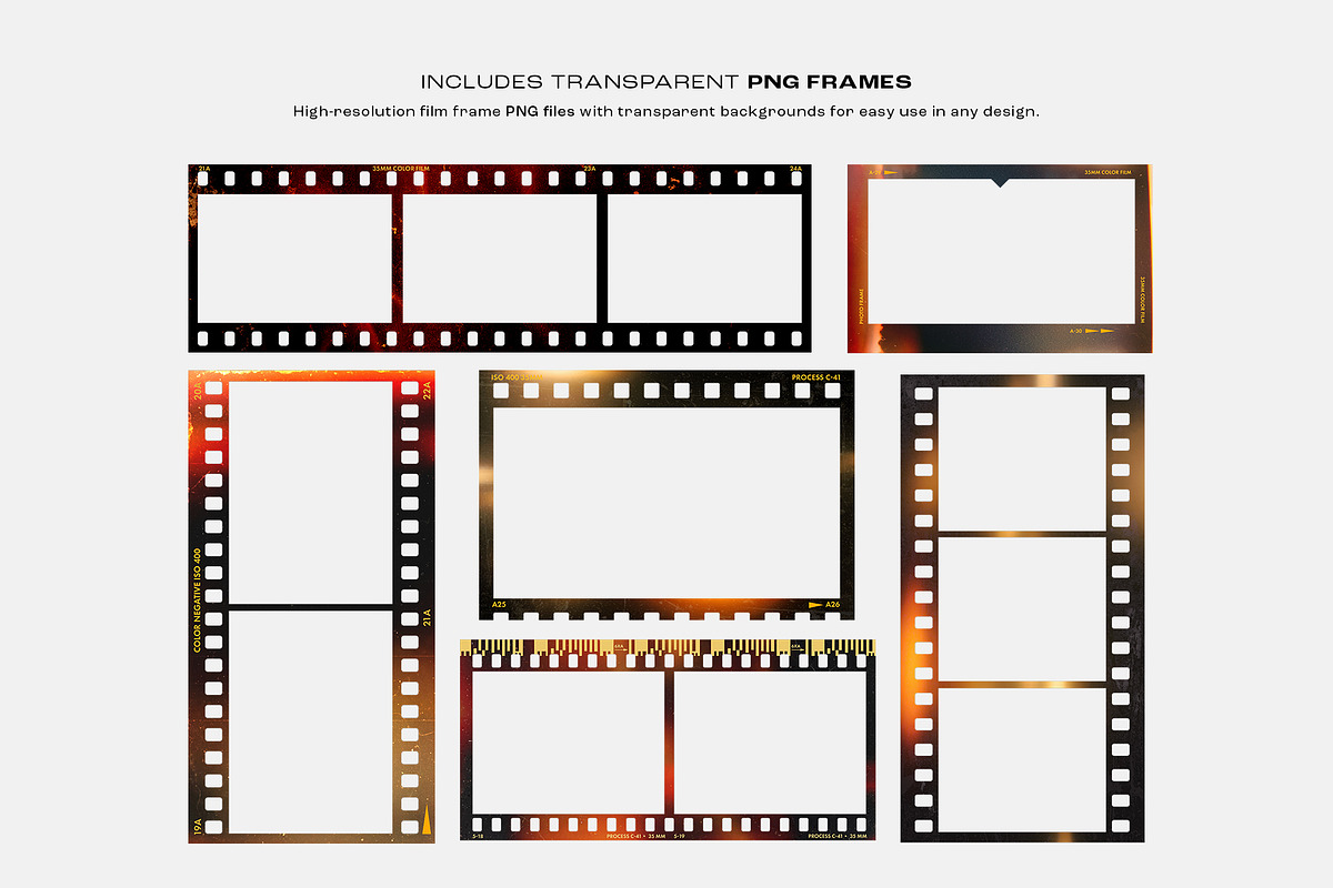 Analog Film Strip Frame Template, a Mockup by DesignerCandies (Photo 12 of 13)