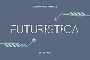 Futuristica Display Font, a Sans Serif Font by Cosy Fox (Thumbnail 1 of 7)