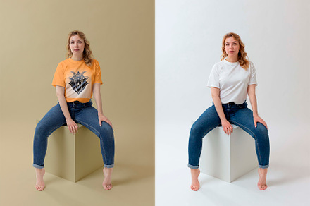 White T-Shirt Mockup