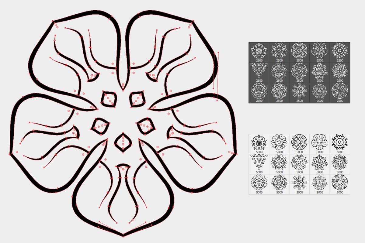 Abstract flowers, a Brush Add-On by outlinez (Photo 4 of 4)