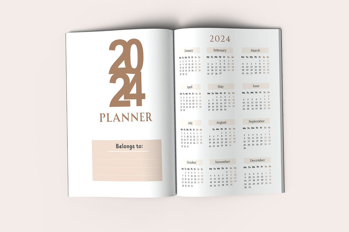 2024 Planner 365 Days | KDP Interior, a Templates & Theme by KDPISH (Photo 2 of 6)