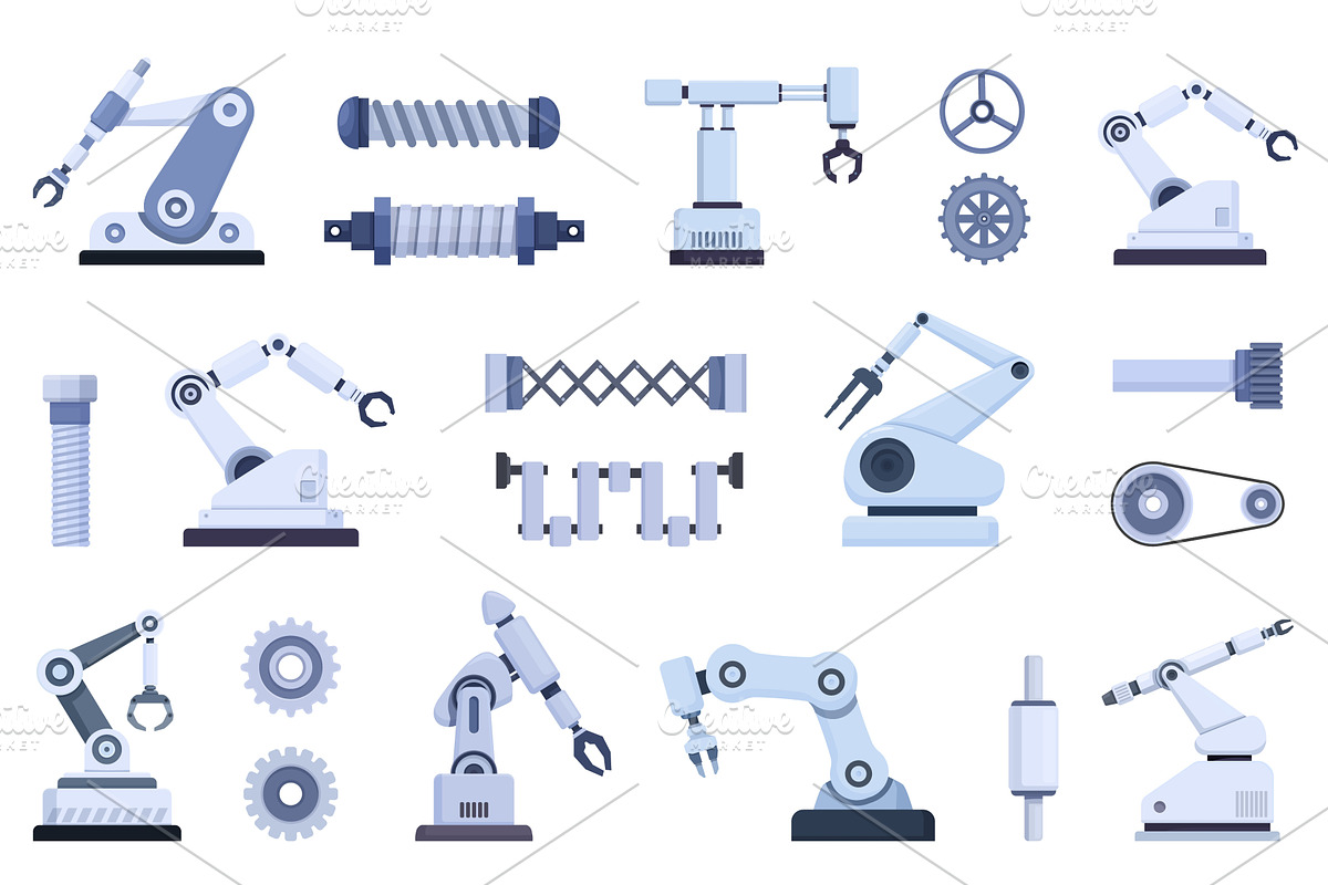 Mechanical parts. Various mechanism, an Illustration by Valerie Bodnar