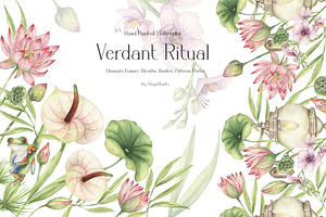 Watercolor Verdant Ritual Collection