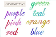 Watercolor Alphabet, Painted Letters, an Illustration by Angie Makes (Thumbnail 3 of 3)