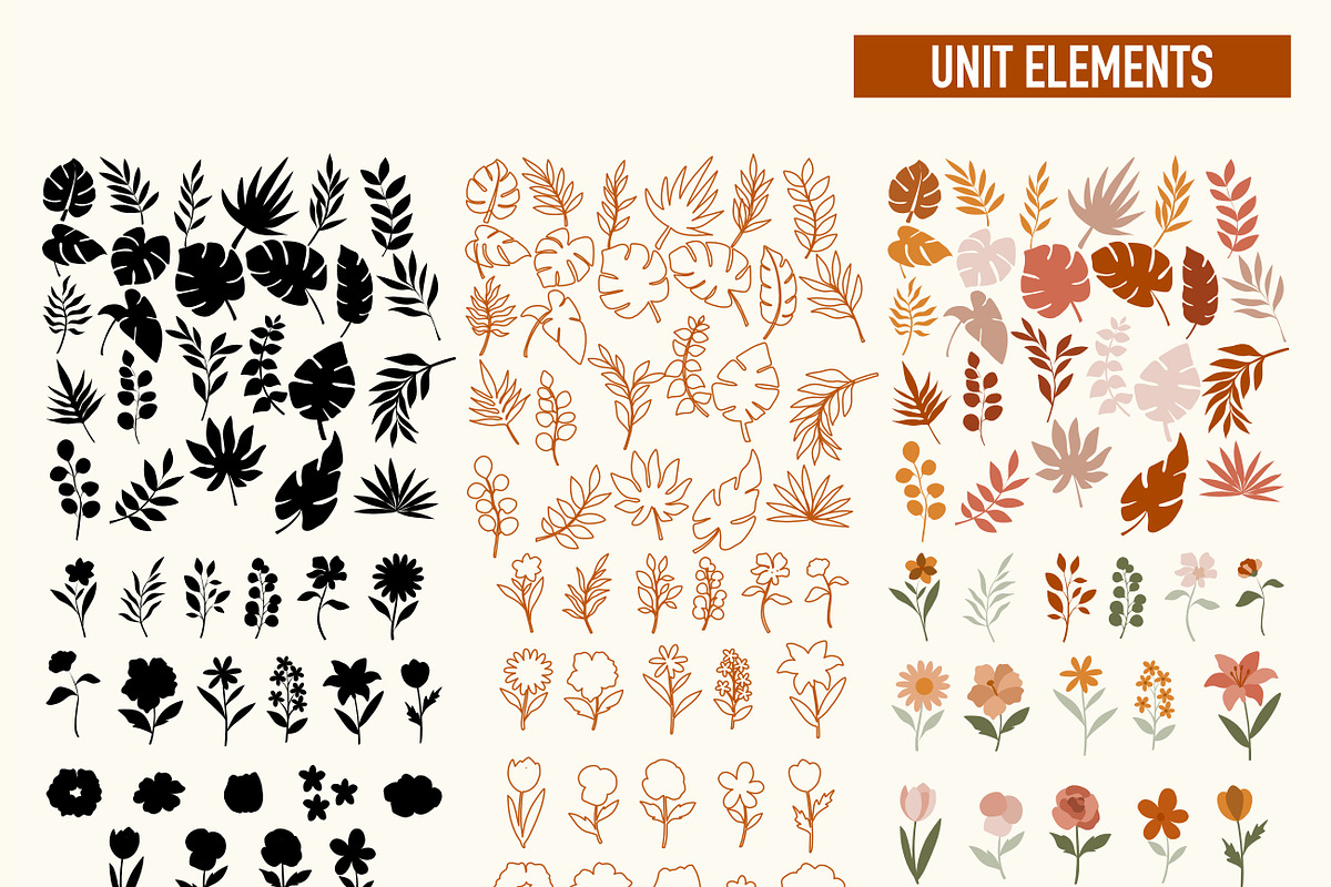 Boho Floral Collection, a Decorative Illustration by Adora ARTS (Photo 2 of 12)