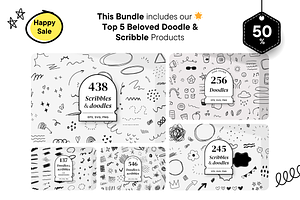 50% BIG SALE Doodle BUNDLE