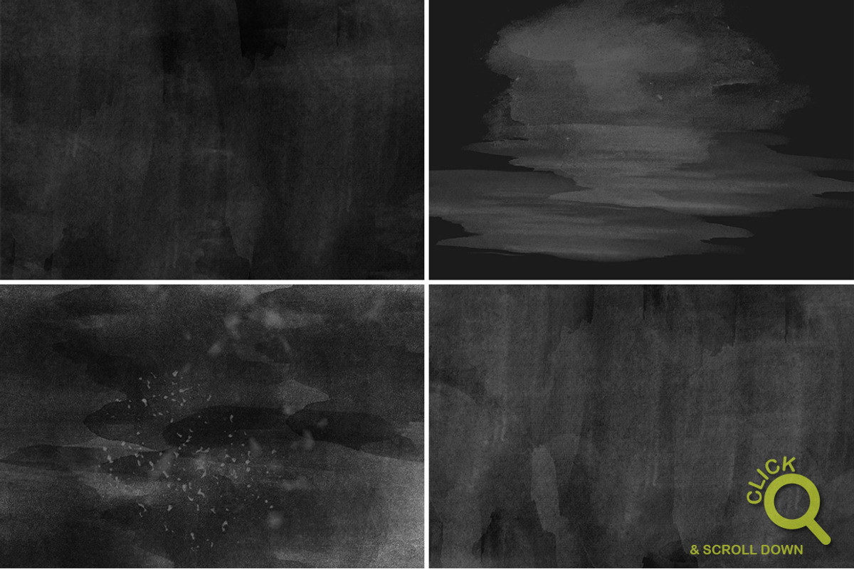 B&W Watercolour Texture Backgrounds preview 2