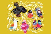 Australian Birds, a Pattern Graphic by PenguinHouse (Thumbnail 7 of 9)