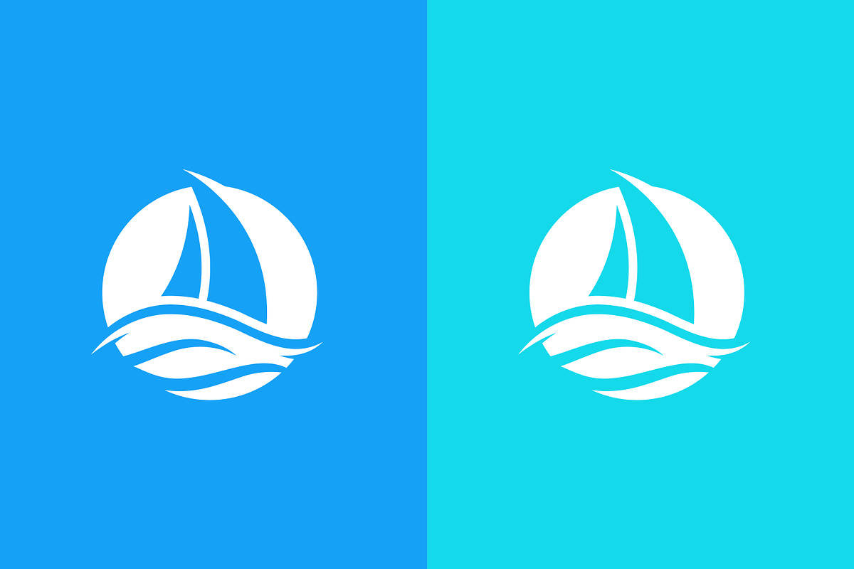 Sailboat Logo Abstract Wave Sea, a Branding & Logo Template by Signatoro (Photo 2 of 3)