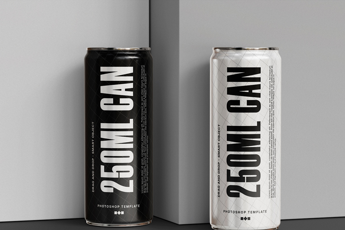 250ml Can Mockup, a Cups & Container Mockup by Brand Earth (Photo 3 of 4)