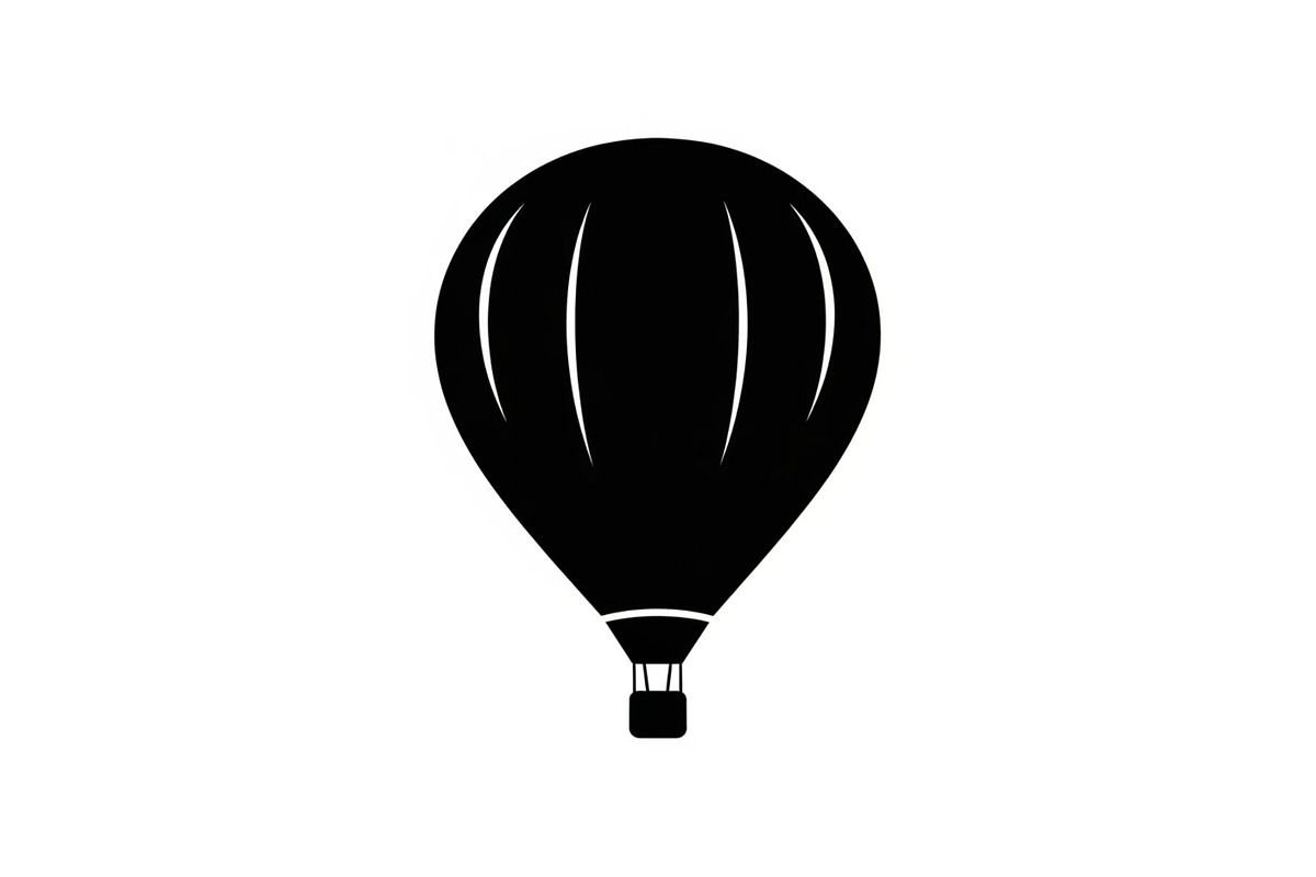 Hot Air Balloon Silhouette Bundle, an Illustration by Designer_Momina (Photo 49 of 51)