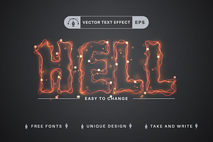 Red Glow - Editable Text Effect