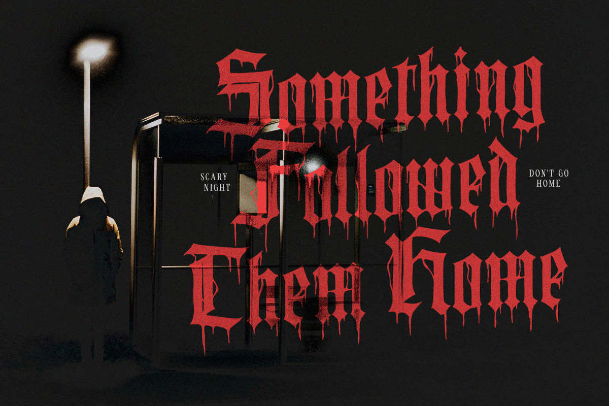 Grimvale Horror Gothic Blackletter, a Blackletter Font by Letterhend Studio (Photo 2 of 9)