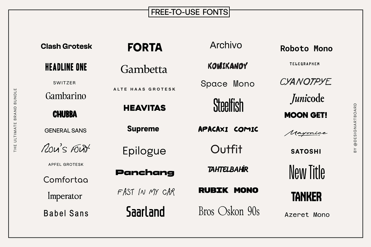 300+ Super Pack Brand Kit Vol 1-4, a Branding & Logo Template by @designartboard (Photo 4 of 41)