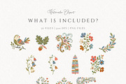 Folk Art Frames, Nordic Floral Frame, an Object Graphic by Invite to Clipart (Thumbnail 5 of 8)