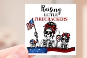 Patriotic Mom Skeleton, a Seasonal Illustration by Willow Paige Farms (Thumbnail 2 of 5)