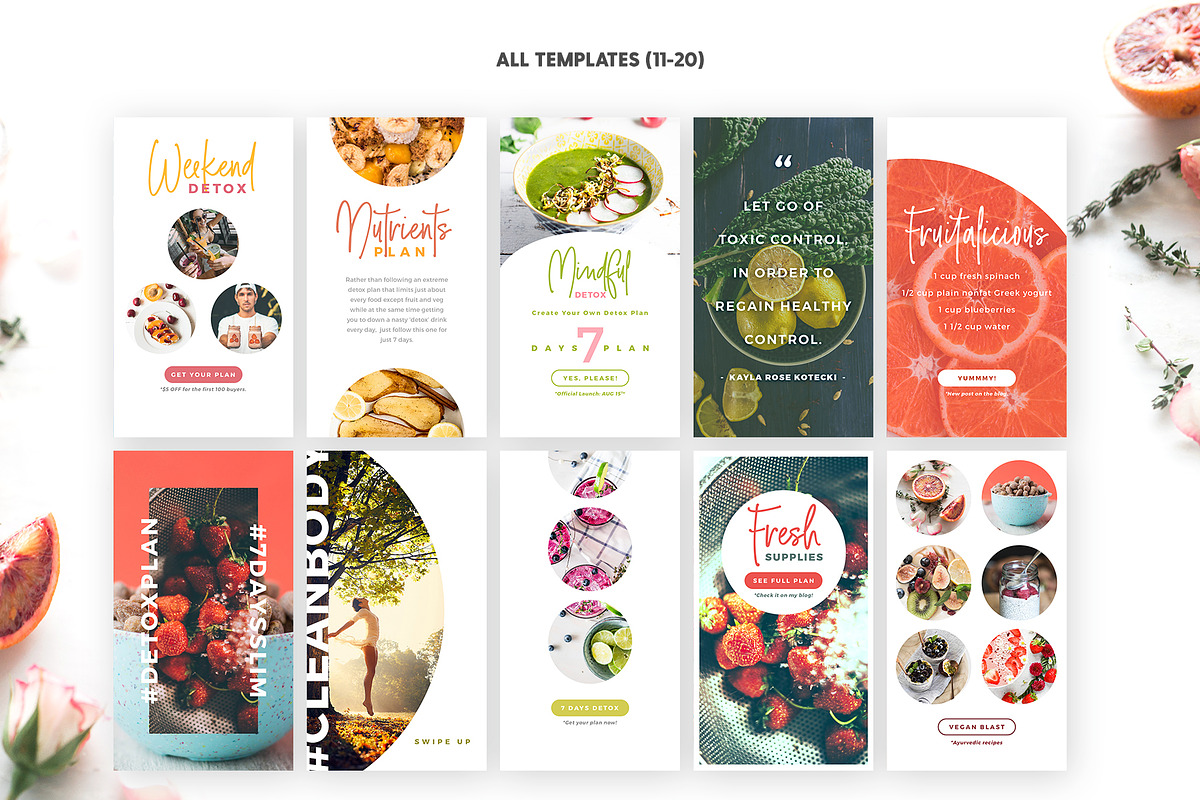 Instagram Stories - Detox Week Ed, a Social Media Template by The Wedding Shop (Photo 4 of 7)