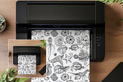 A4 Printer Mockup Printables PR-GR-3, a Household Mockup by Callistemon Creative (Thumbnail 6 of 9)