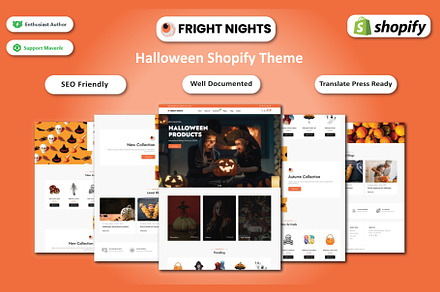 Halloween Shopify Sections Theme, a Shopify Template by HasnainDEV