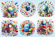 Back to School PNG Clipart Bundle, a Graphic by CitraGraphics (Thumbnail 6 of 6)