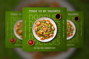 Asian Noodles Restaurant Flyer