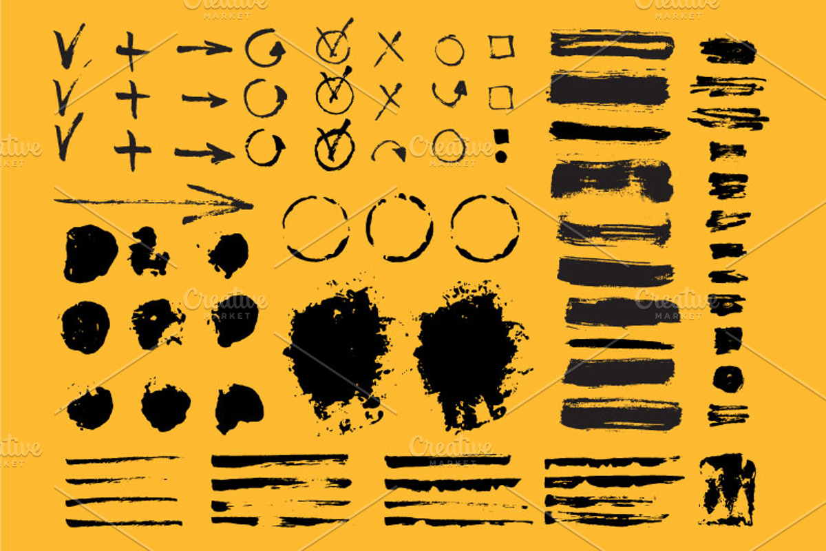 Set of vector brushes and shapes, a Brush Add-On by Ruliz (Photo 2 of 2)