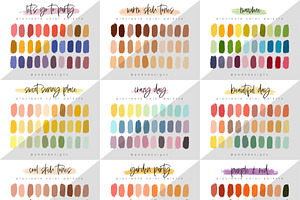 50 Procreate Color Palettes. Bundle2