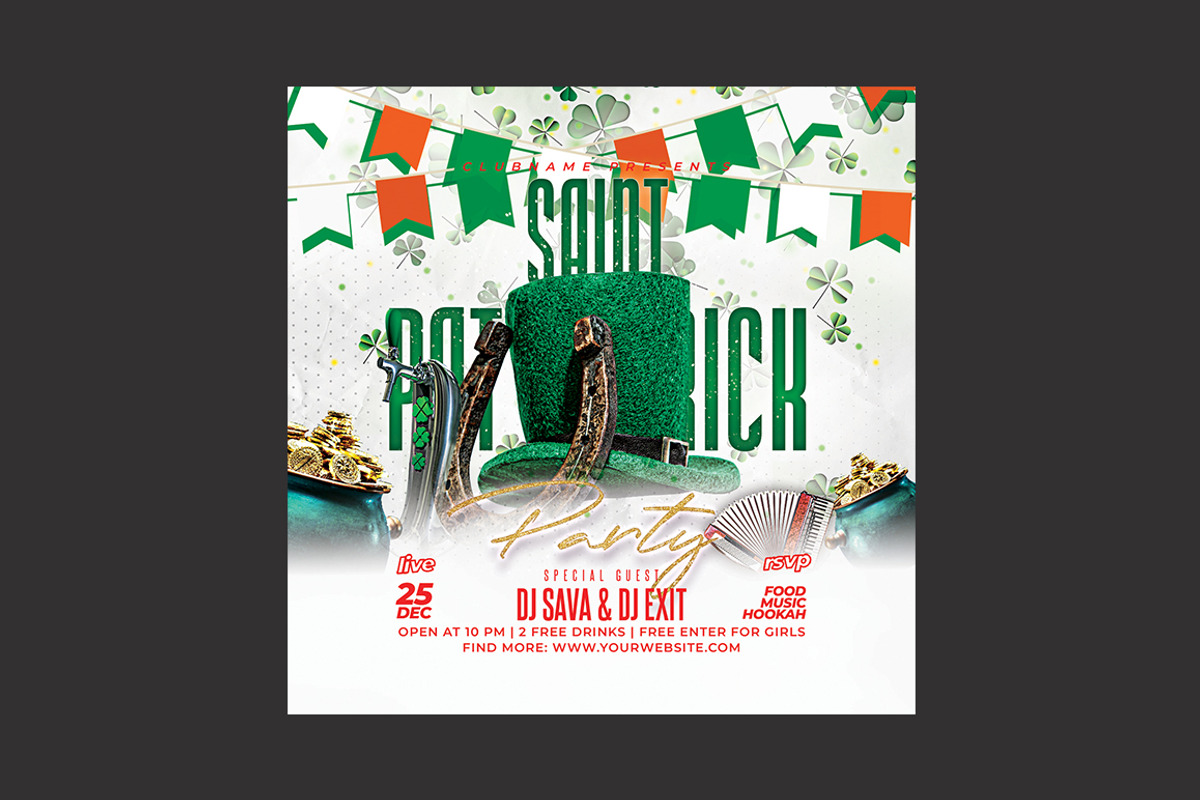 St Patrick’s Day Flyer, a Flyer Template by DSGraphicDesign