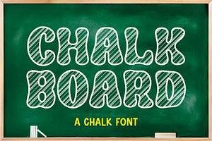 CHALKBOARD, a Handwritten Font by Mozatype
