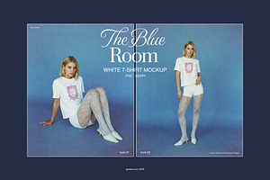 The Blue Room T-Shirt Mockup Set, a Shirt Mockup by Goodies.Buro