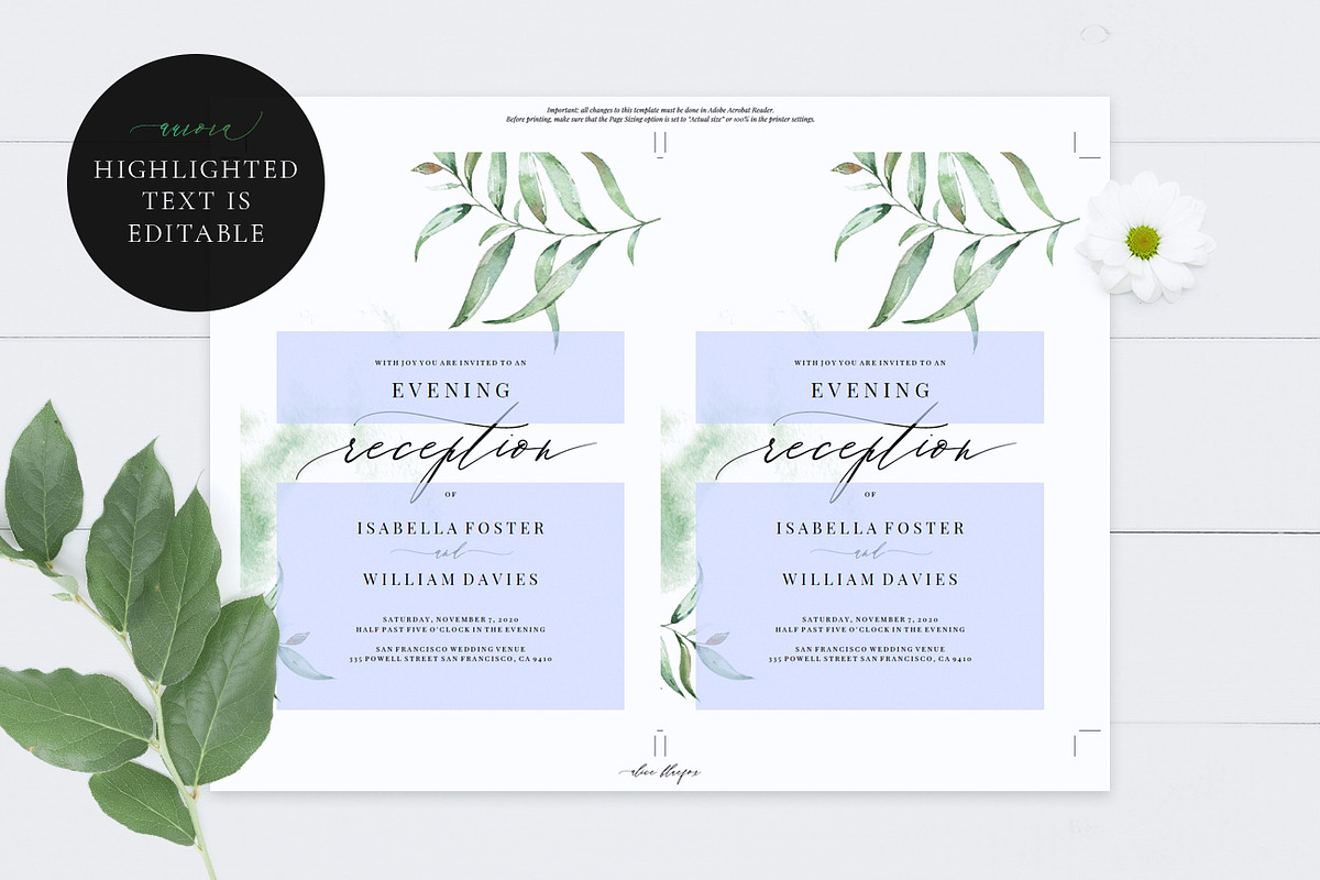 Wedding Evening Invitation, Aurora, an Invitation Template by Alice Bluefox (Photo 7 of 8)