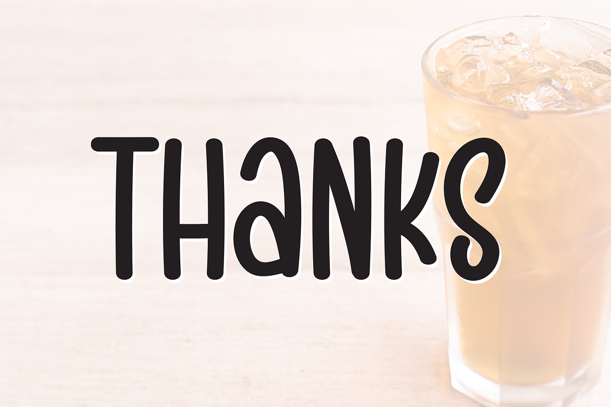 Thaitea Fresh | Script Font, a Handwritten Font by Scratchones (Photo 9 of 9)
