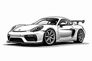 High Speed Sports Car Bundle, an Illustration by Designer_Momina (Thumbnail 5 of 7)
