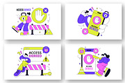 10 Access Denied Illustration, a Technology Illustration by denayunebgt (Thumbnail 2 of 4)