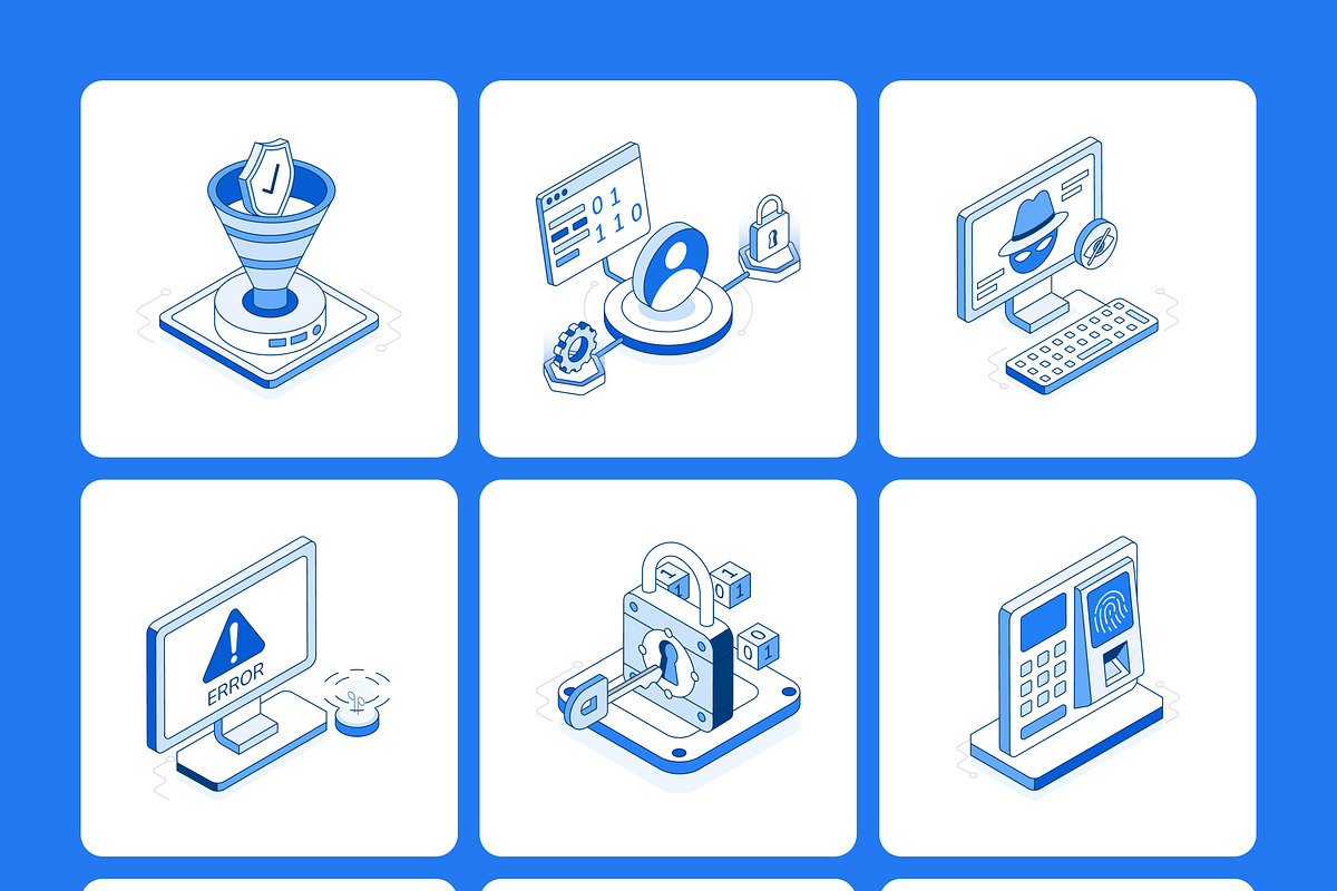 120 Cybersecurity Isometric Bundle, a Duotone Icon by Prosymbols (Photo 11 of 13)