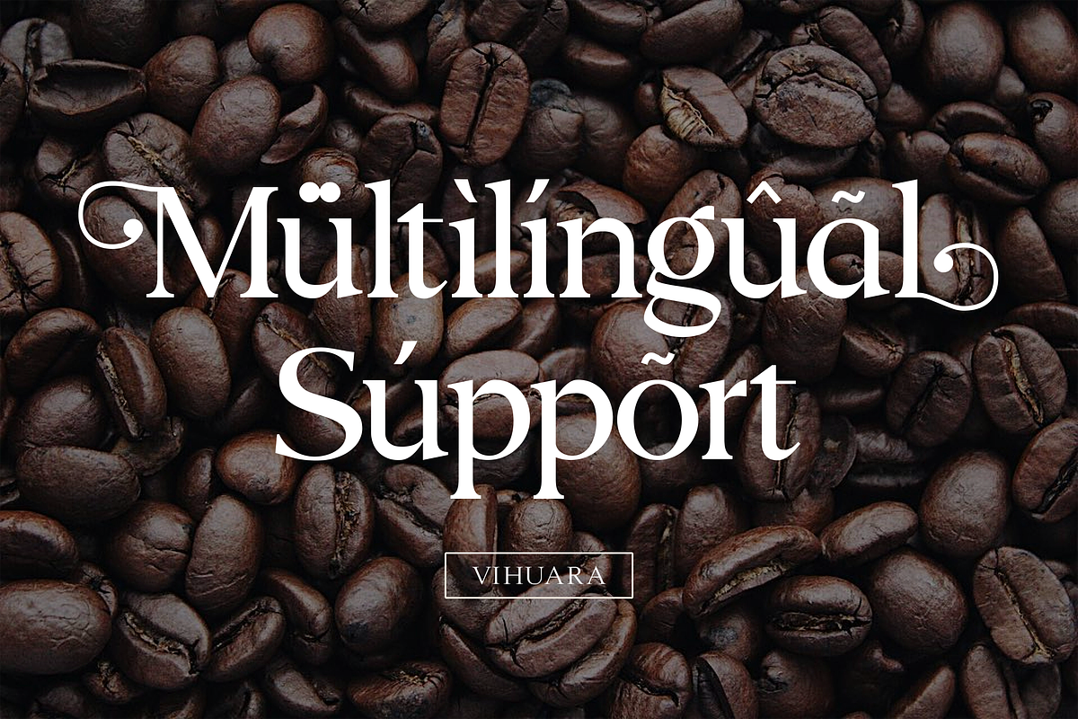 Vihaura - Decorative Serif Typeface, a Serif Font by Graphue (Photo 2 of 9)