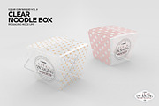 Clear Noodle Box Packaging Mockup, a Packaging Mockup by INCDesign (Thumbnail 6 of 7)