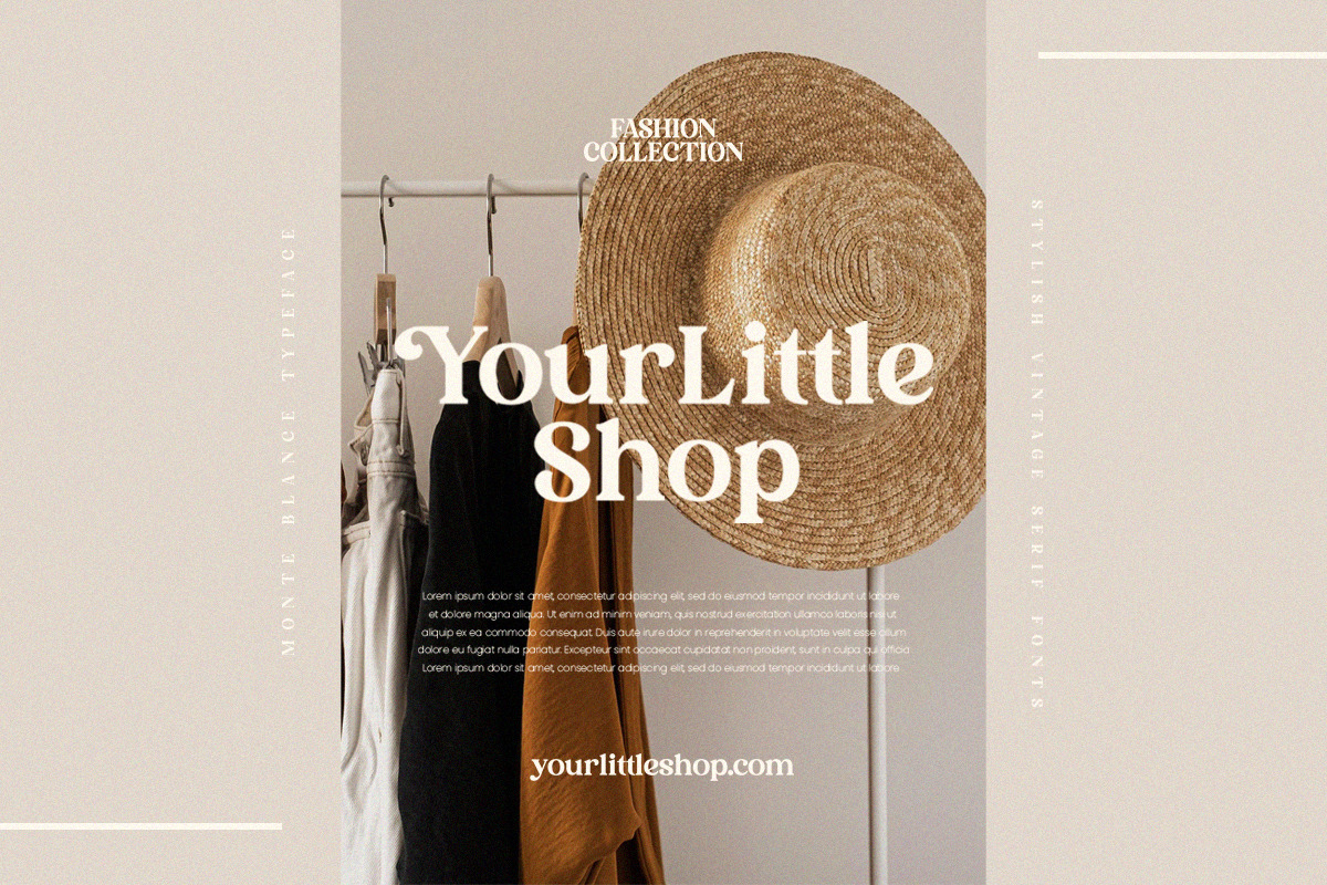 Monte Blance - Vintage Stylish Serif, a Serif Font by TypeFounder (Photo 5 of 10)