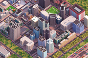 Metropolis City low poly Scene, an Architecture 3D Model by NOMODOL (Thumbnail 2 of 39)