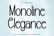Monoline Elegance, a Sans Serif Font by FreshTypeINK (Thumbnail 1 of 8)