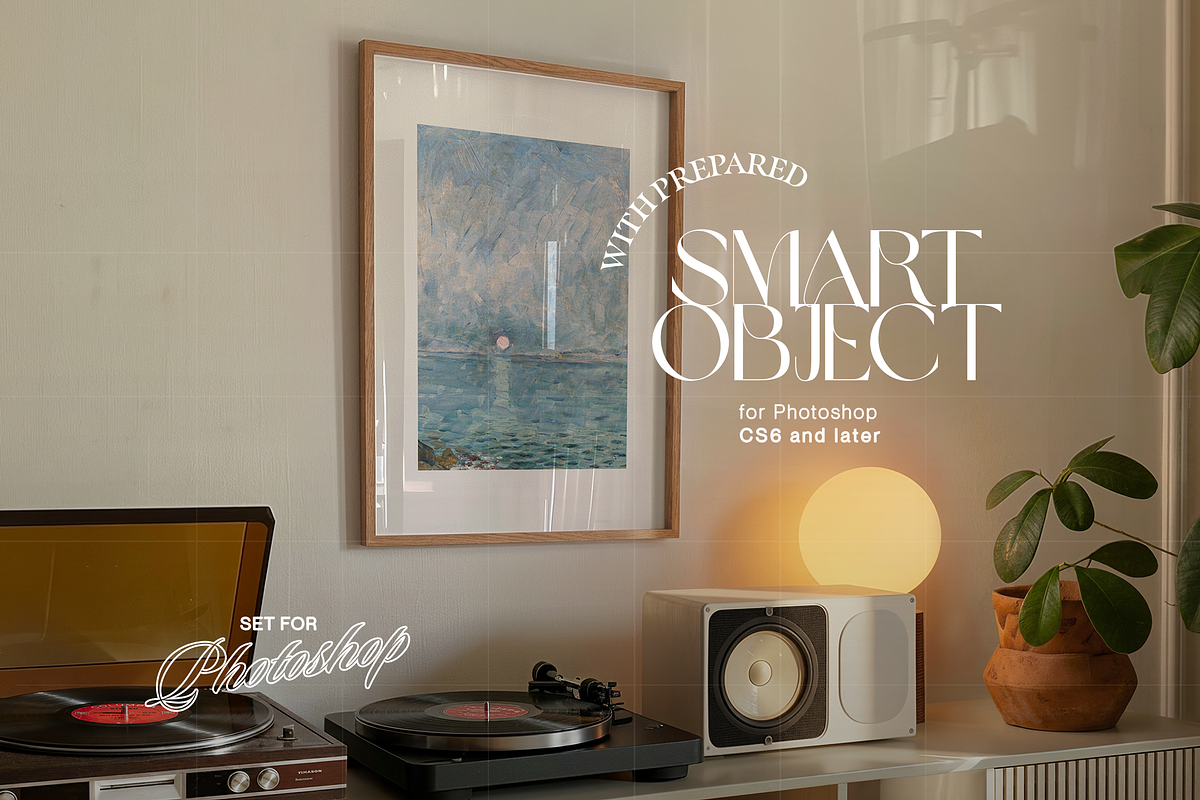 A3 Poster Mockup in Retro Scene, an Advertising Mockup by WasMockups (Photo 3 of 6)