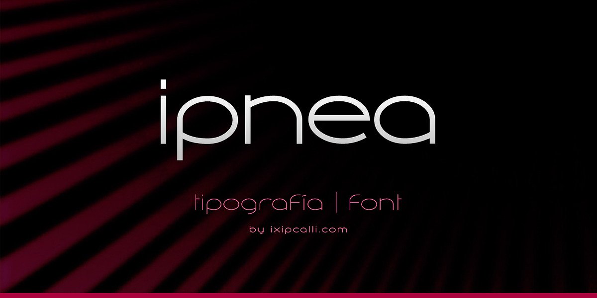 Ipnea, a Sans Serif Font by Ixipcalli