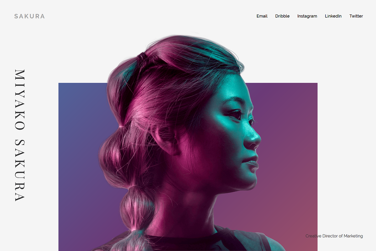 SAKURA - Minimal HTML CSS CV Resume, a HTML Template by AntonyChernianu (Photo 2 of 2)