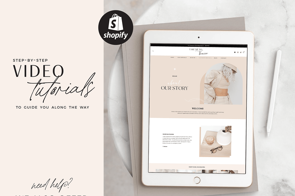 Shopify Theme White Aesthetic, a Shopify Template by Macarons and Mimosas (Photo 10 of 11)
