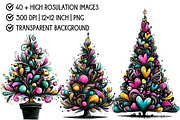 Christmas Tree Clipart, an Illustration by Pixels.Craft (Thumbnail 4 of 6)