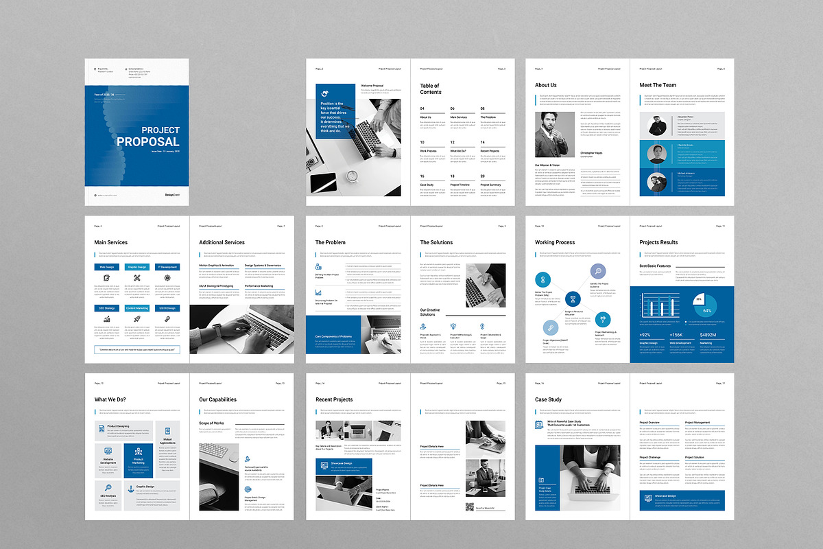 Project Proposal Template, a Brochure Template by DesignCrest (Photo 13 of 14)