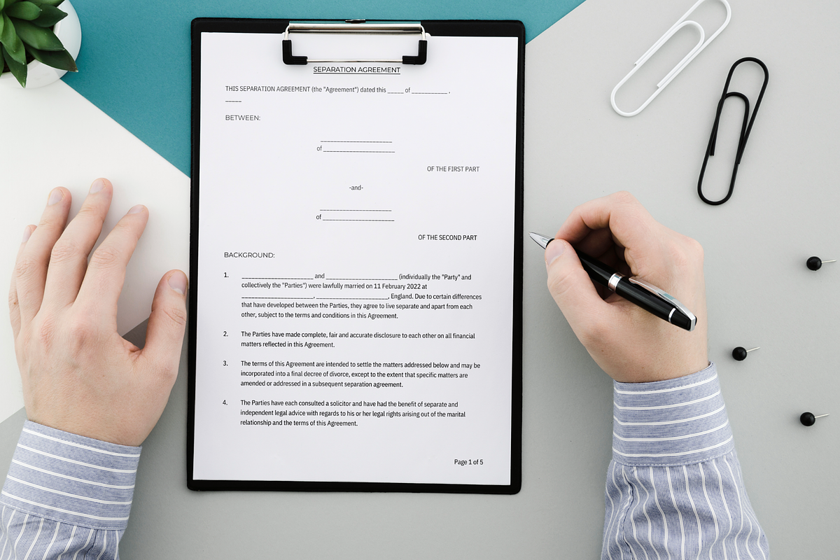 Separation Agreement, a Presentation Template by HaithamSimas