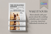 2 Page Canva Wedding Program, an Invitation Template by Oshin Design (Thumbnail 4 of 6)