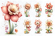Whimsical Spring Daffodil Clipart, a Seasonal Illustration by HueNestify (Thumbnail 2 of 3)