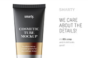 Cosmetic tube mockup, a Packaging Mockup by Smarty Mockups (Thumbnail 4 of 5)